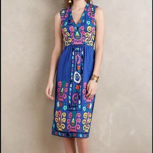 Anthropologie Dress Plenty by Tracy Reese Magali Blue 4P